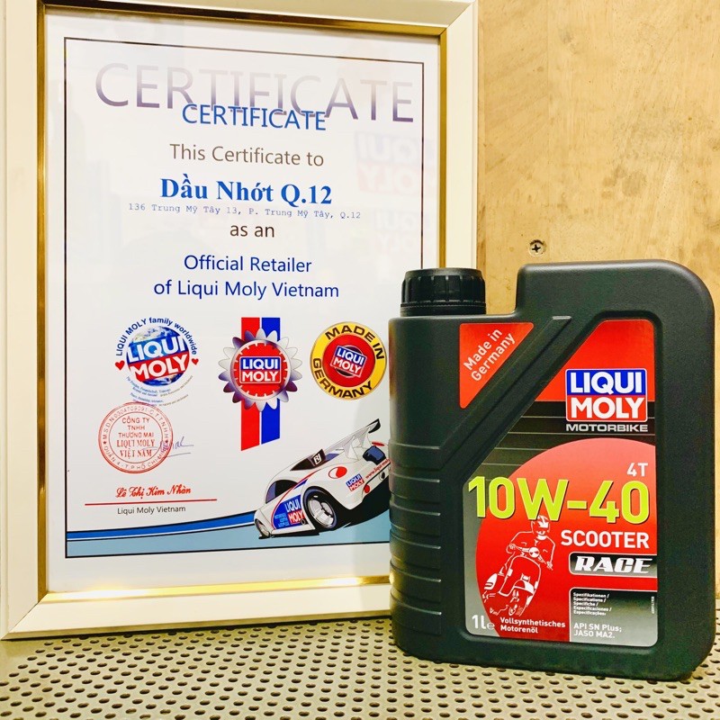 Nhớt Xe Tay Ga Cao Cấp Liqui Moly Scooter Race 10W-40 20826 - 800ML 1Lit 1Lit1 1Lit2 1Lit3 Made in Germany