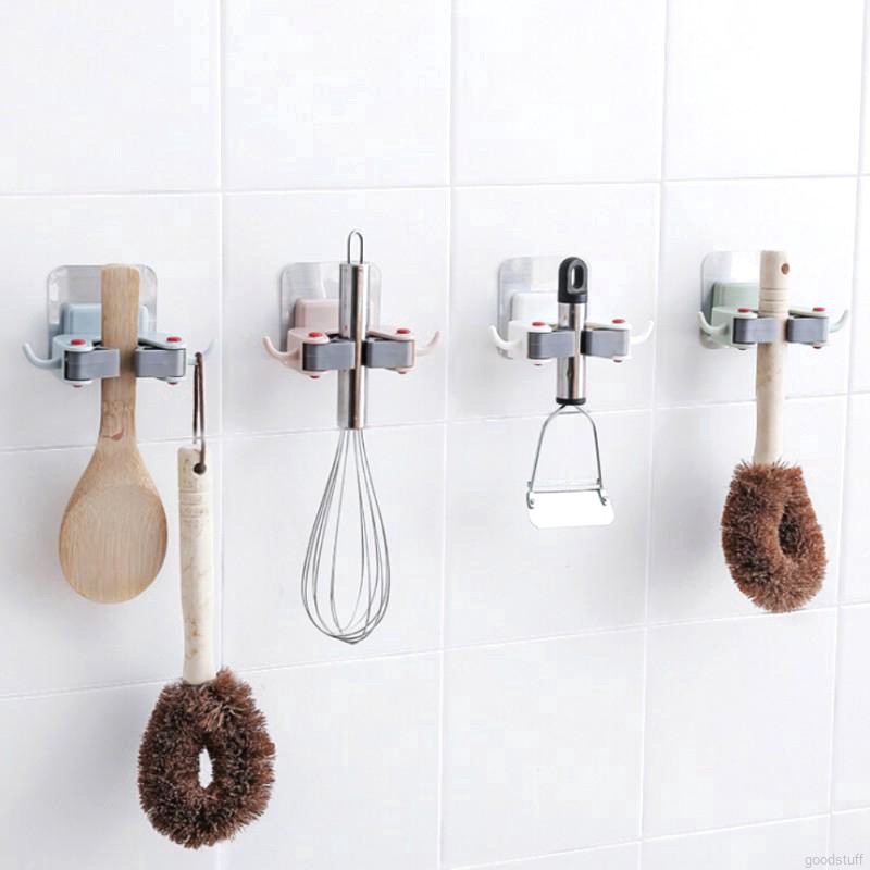 Móc dính treo chổi lau nhà tiện dụng ( màu ngẫu nhiên )