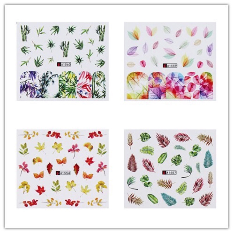 Sticker Sét 12 hình dán móng siêu đẹp rẻ
