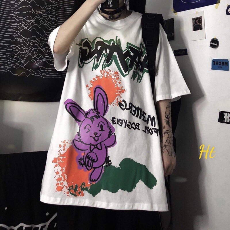 Áo phông vảy sơn thỏ tím HT11