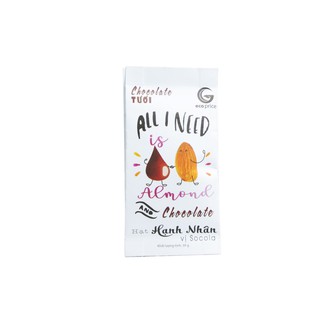 Hạt hạnh nhân socola ecoprice - socola hạnh nhân - socola almond - almond chocolate - túi - 30g