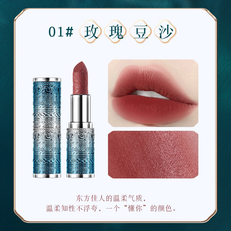 Son Thỏi Siêu Lì TUZ cổ điển lâu trôi - Son môi Lipstick Nội Địa Thiết Kế Cổ Trang Cao Cấp