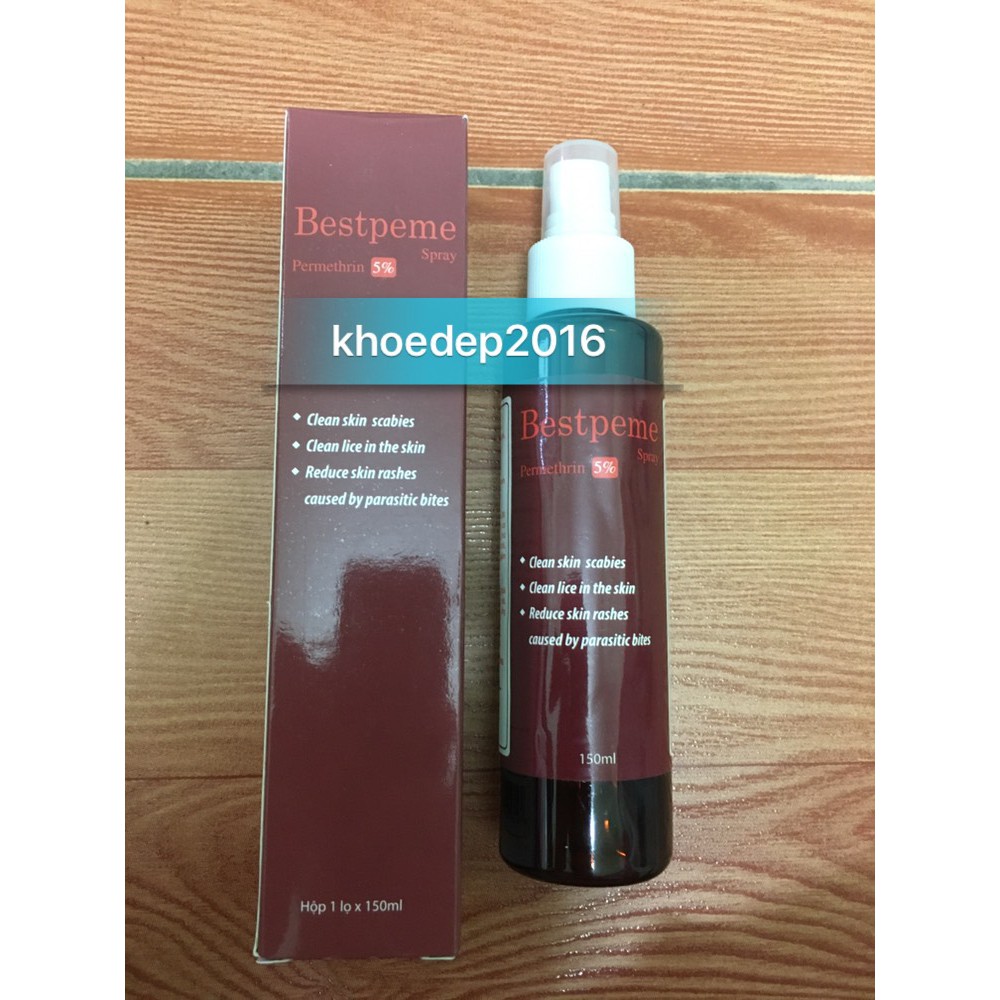 Xịt ghẻ Bestpeme spray 150ml