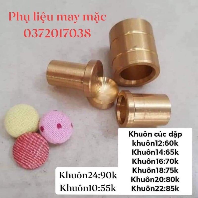 khuôn cúc bọc vải