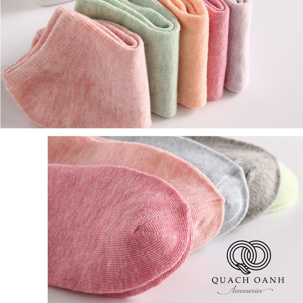 Tất vớ trơn cổ ngắn nhiều màu kiểu dáng trẻ trung - TT19