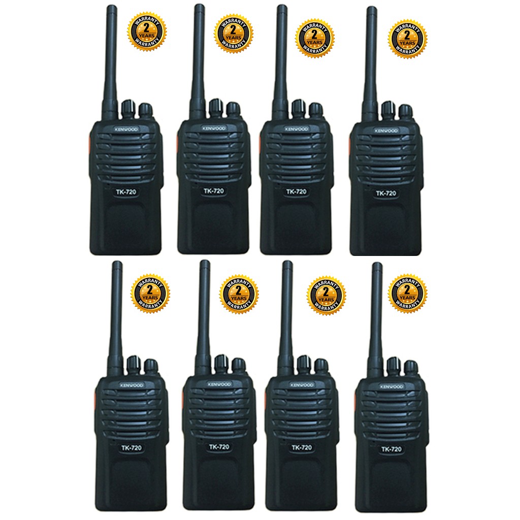 Bộ 8 Bộ đàm cầm tay Kenwood TK720 (Nồi đồng cối đá, bảo hành 24 tháng)