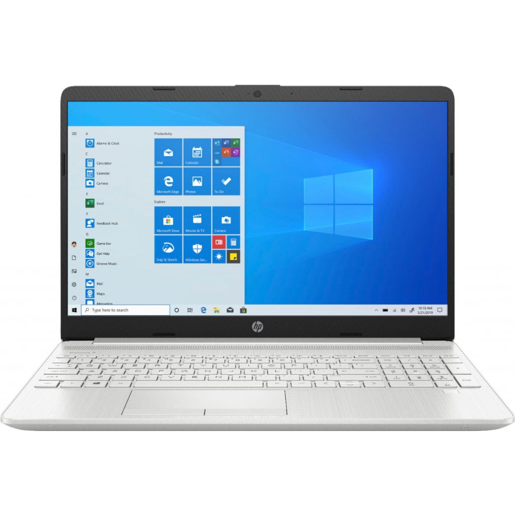 Laptop HP 15-DW3033dx Core i3-1115G4 3.0GHz 256GB SSD 8GB 15.6&quot; FHD BT WIN10S/Màu Bạc, laptop giá rẻ chính hãng