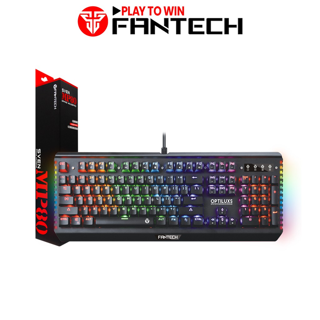 [Mã BMLT200 giảm 200K đơn 699K] Combo FANTECH Experience Phím Cơ MK884 + Lót Chuột Full-sized MP80 - chính hãng