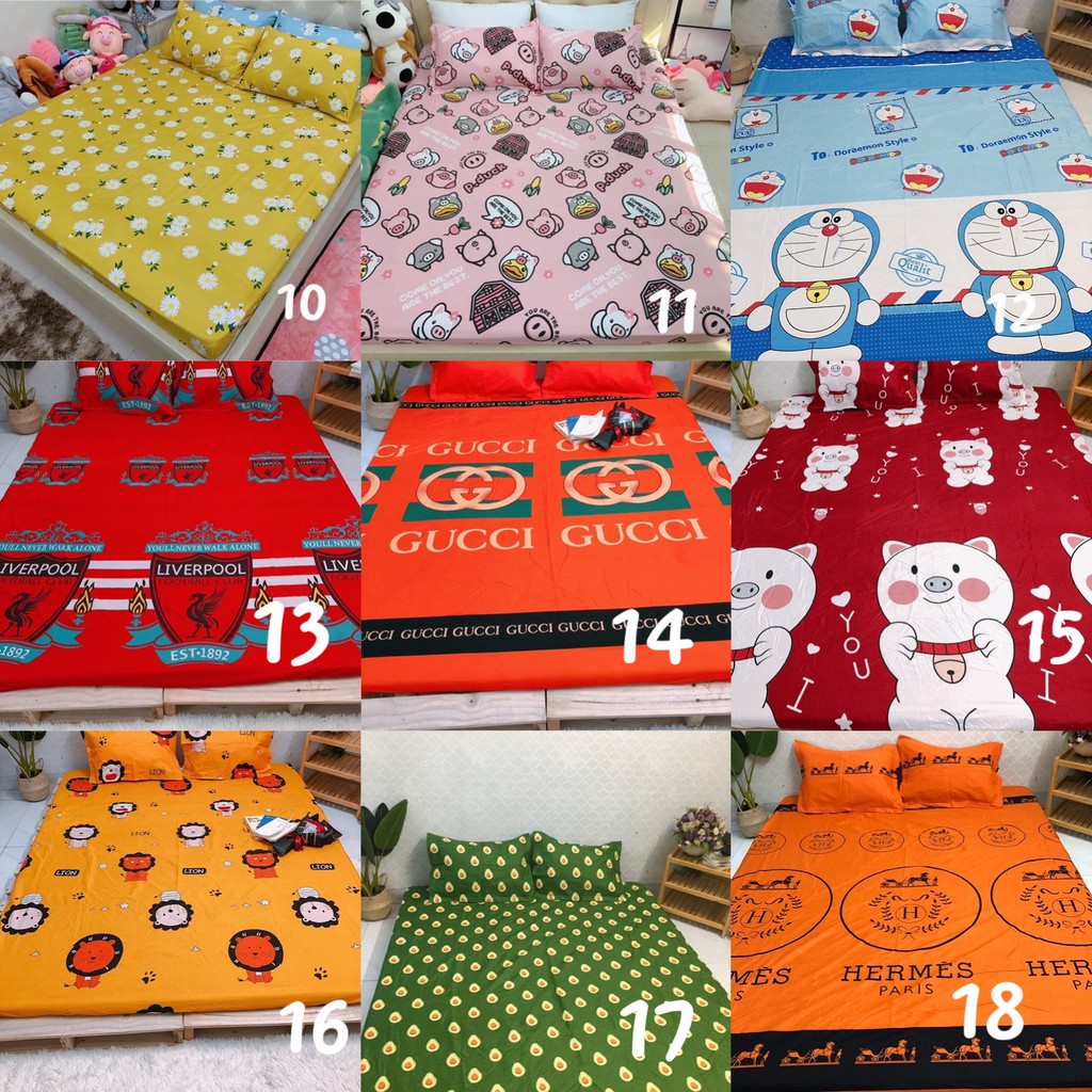[Xả Kho] Set Ga Gối cotton poly Nhiều mẫu hot 2020 1m6/1m8 | BigBuy360 - bigbuy360.vn