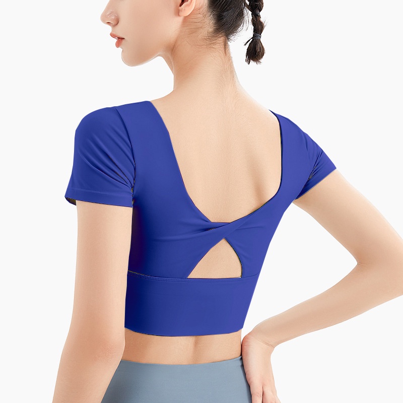 Áo croptop body tập thể thao Louro LA33, kiểu áo tập gym, yoga chéo lưng cực đẹp, có sẵn mút ngực, chất liệu co giãn