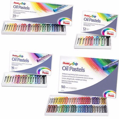 [ TÂM TÂM ]-SÁP DẦU PENTEL 25 màu - OIL Pastel PENTEL (#Sáp Tô Màu)-