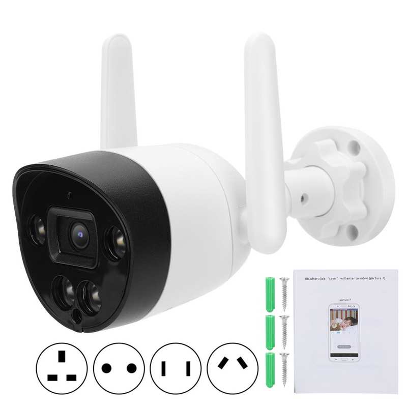 Camera không dây EVKVO phát hiện chuyển động PIR - Tuya Smart Life FHD 3MP WIFI CCTV chống thấm nước IR IP