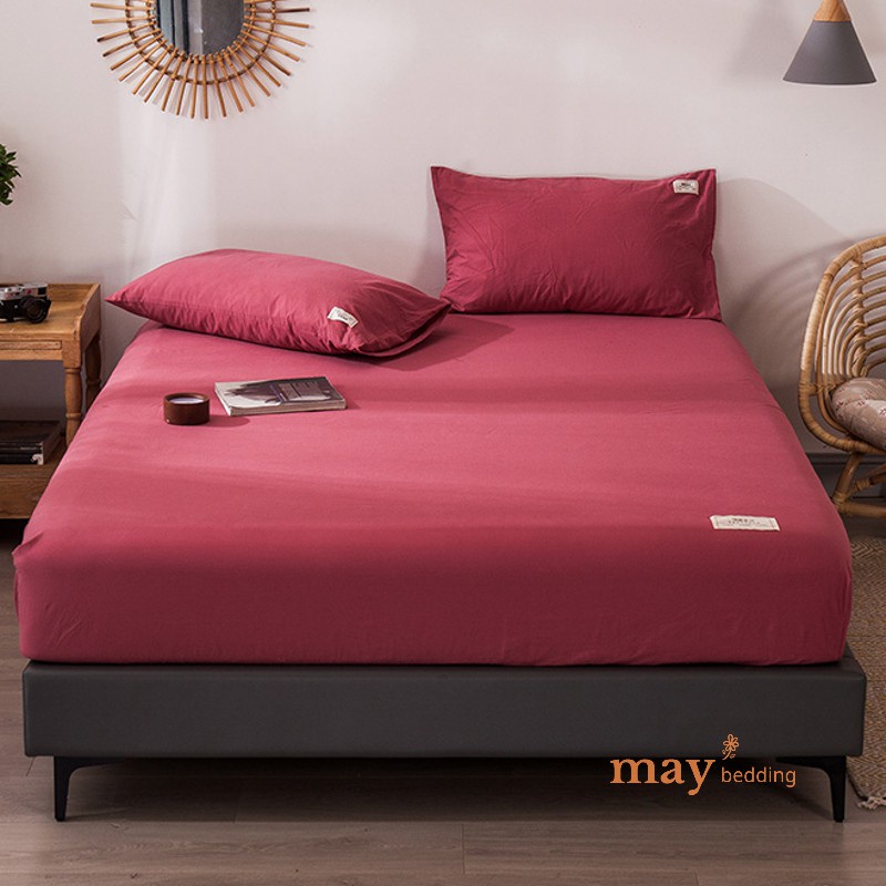 Vỏ gối ôm cotton May bedding đơn sắc kích thước 35x100cm chưa bao gồm ruột gối | BigBuy360 - bigbuy360.vn