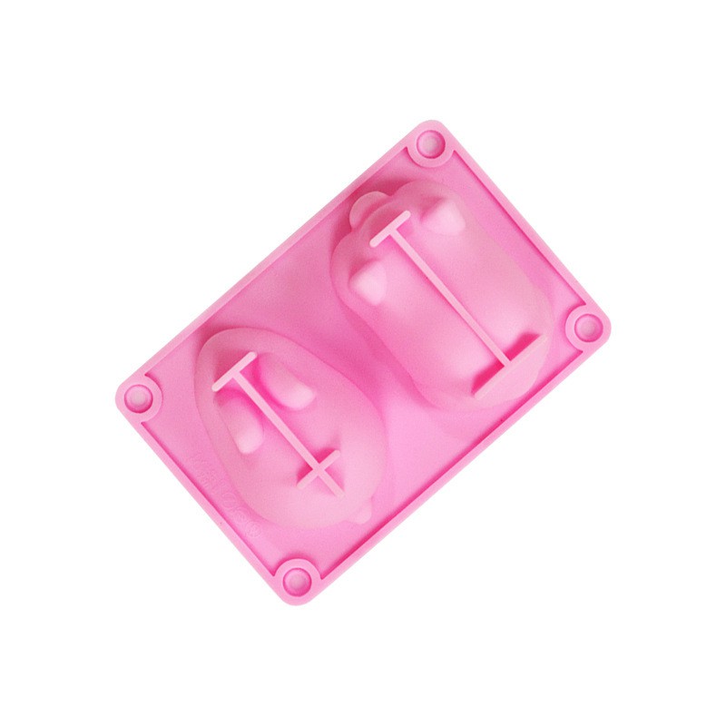 Khuôn silicon 2 con thỏ heo ⚡ GIÁ SỐC ⚡ khuôn làm rau câu hình dáng ngộ nghĩnh bắt mắt