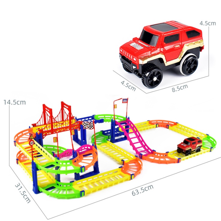 Bộ đồ chơi đường ray (LOẠI 88 CHI TIẾT)