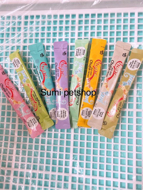 Combo 10tuyp Chupa snack cho mèo nhập khẩu Hàn Quốc ( mix vị)