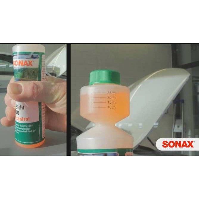 Nước rửa kính đậm đặc SONAX Clear view 1:100 concentrate, 250ml