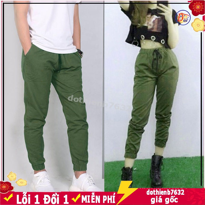 Quần Jogger kaki dây kéo chân nam nữ đều mặc được ⚡️ VẢI ĐẸP ẢNH THẬT ⚡️ Quan ống xuông bo gấu dài đủ màu S0