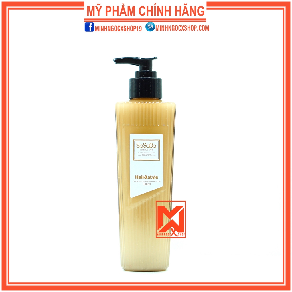 Xả khô, sữa tạo kiểu SASABA 300ml chính hãng