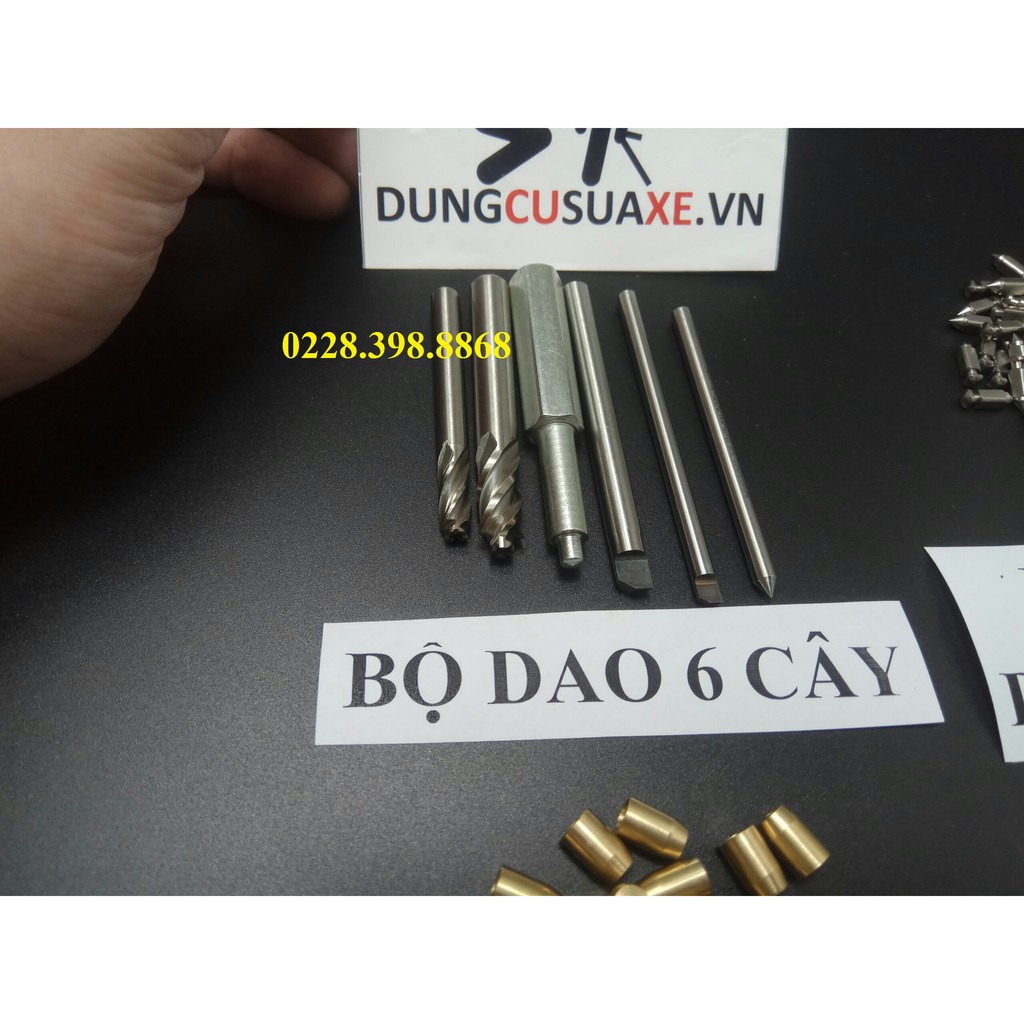 Bộ Dao 6 cây đóng chế chảy xăng dream / wave dư cao cấp