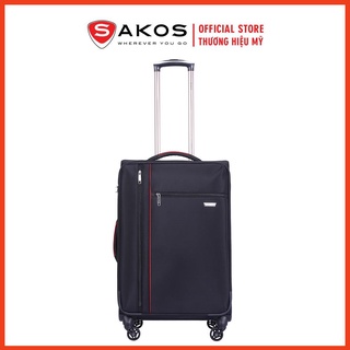 Chính Hãng SAKOS  Vali vải du lịch SAKOS NEO PILOTTE 6 (Size Trung 66cm / 24 inch TSA) bảo hành 5 năm