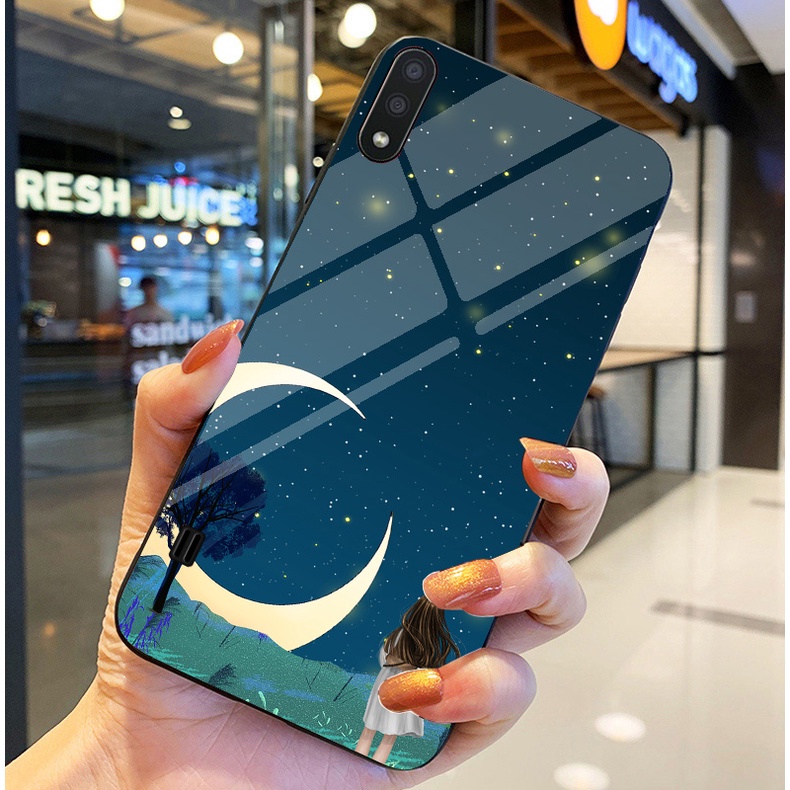 Ốp Lưng SAMSUNG GALAXY A01, M10 Ốp kính bóng cao cấp Phi Hành Gia