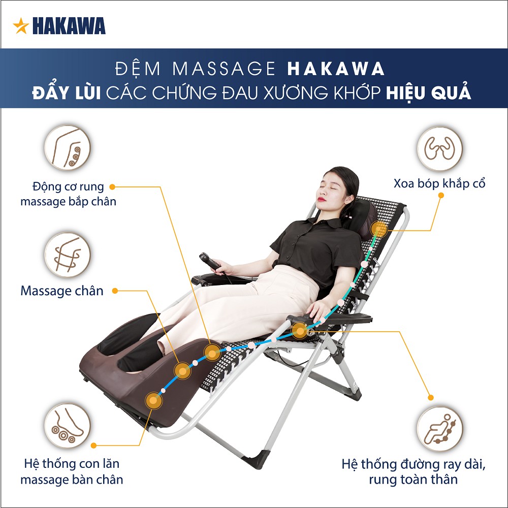 Đệm massage HAKAWA -HK-M11 - Bảo hành 2 năm