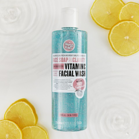 Bill US - Sữa rửa mặt sáng da Soap and Glory Soap & Glory Face Soap & Clarity 3 in 1 Daily Vitamin C Facial Wash 350ml