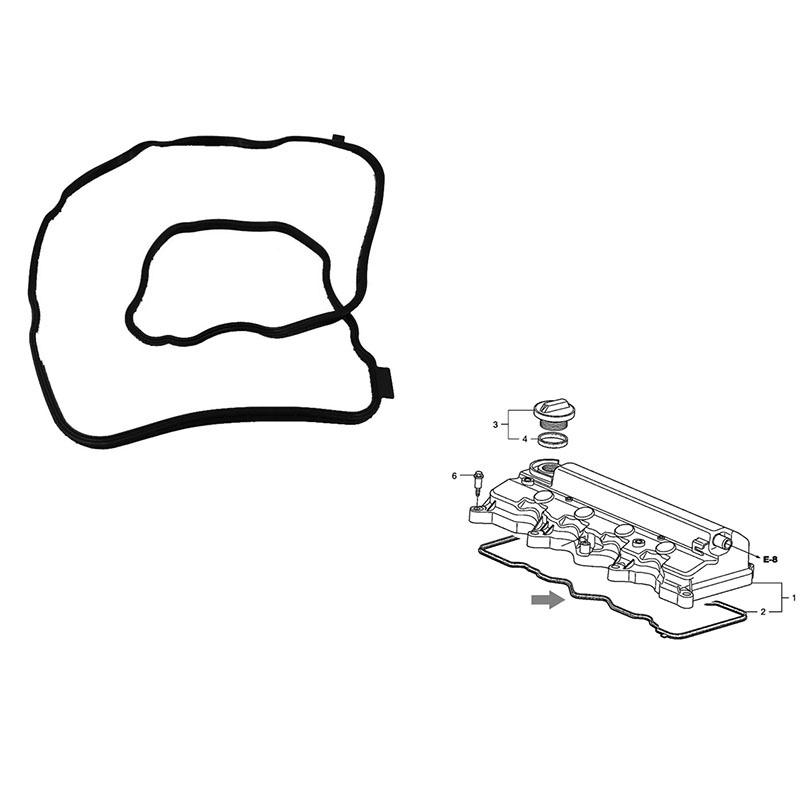 Bộ Vòng Đệm Động Cơ Xi Lanh Cho Honda Civic HR-V FR-V R20A3 R16A1 R18A1 R18 12341-RNA-A01