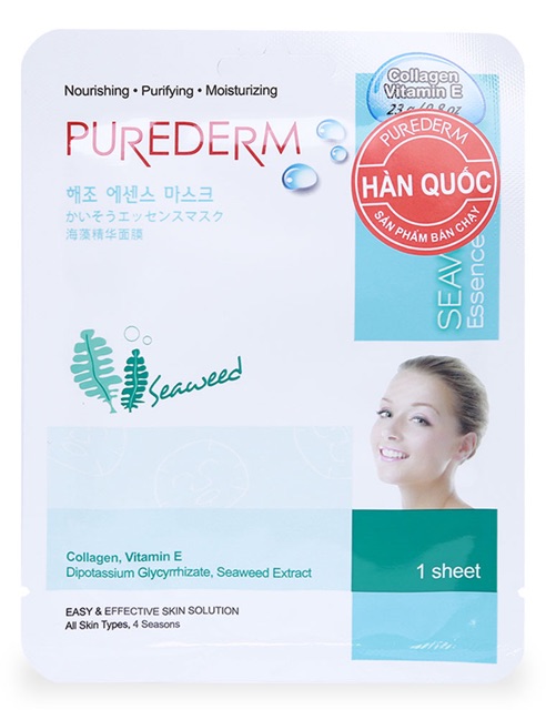 Mặt Nạ PUREDERM Dưỡng Ẩm Chiết Xuất Lô Hội 23g Aloe Essence Mask