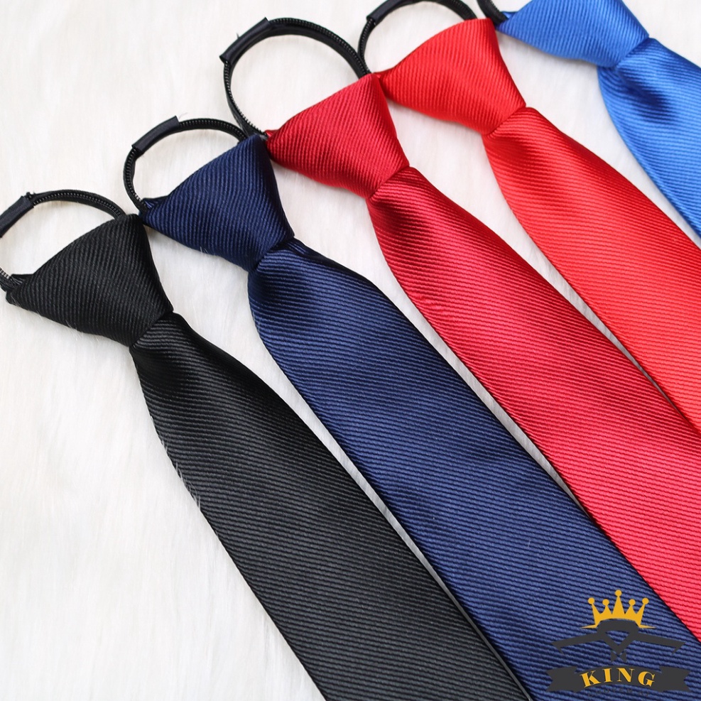 Cà vạt nam KING caravat thắt sẵn bản 6cm 8cm cavat giá rẻ