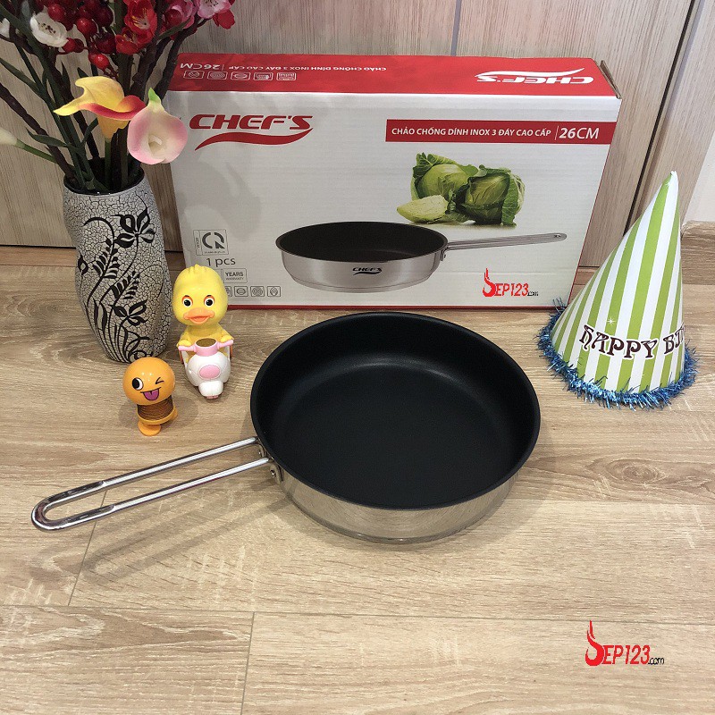 Chảo từ 3 lớp Chefs EH-FRY260