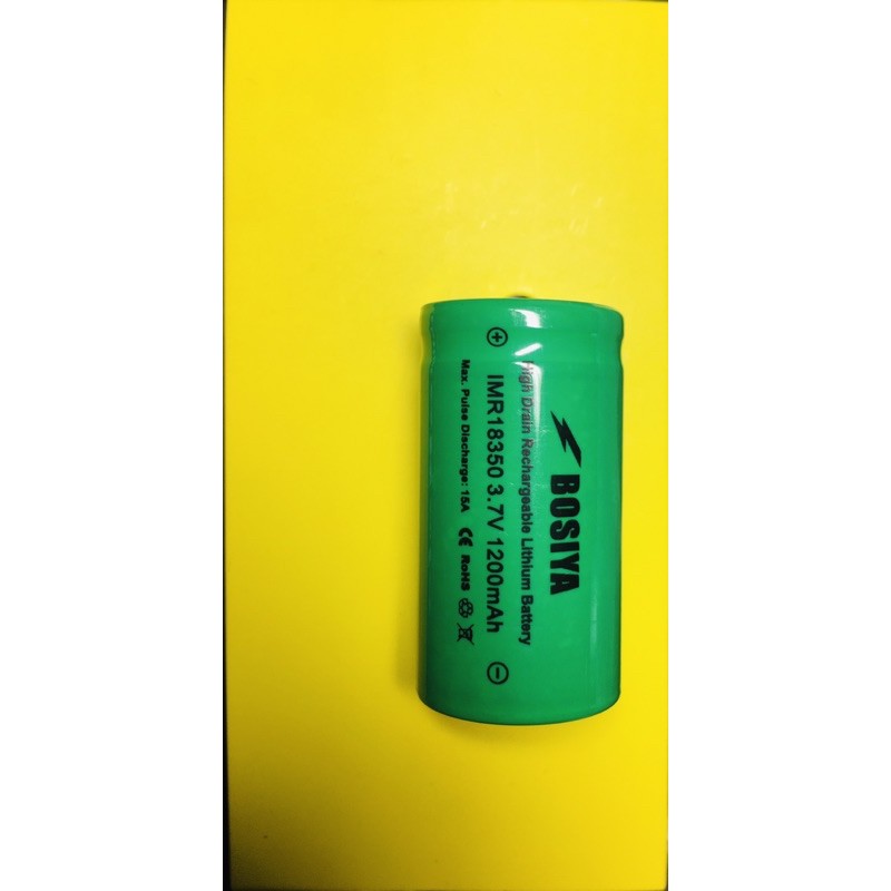 Pin 18350 BOSIYA 1200mAh 15A Nội địa Trung