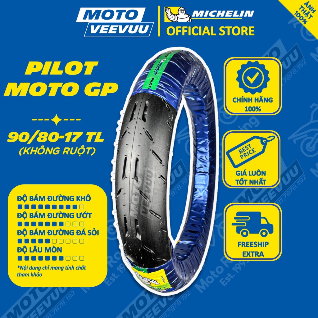 Lốp MICHELIN 90/80-17 TL Moto GP (Lốp không ruột)