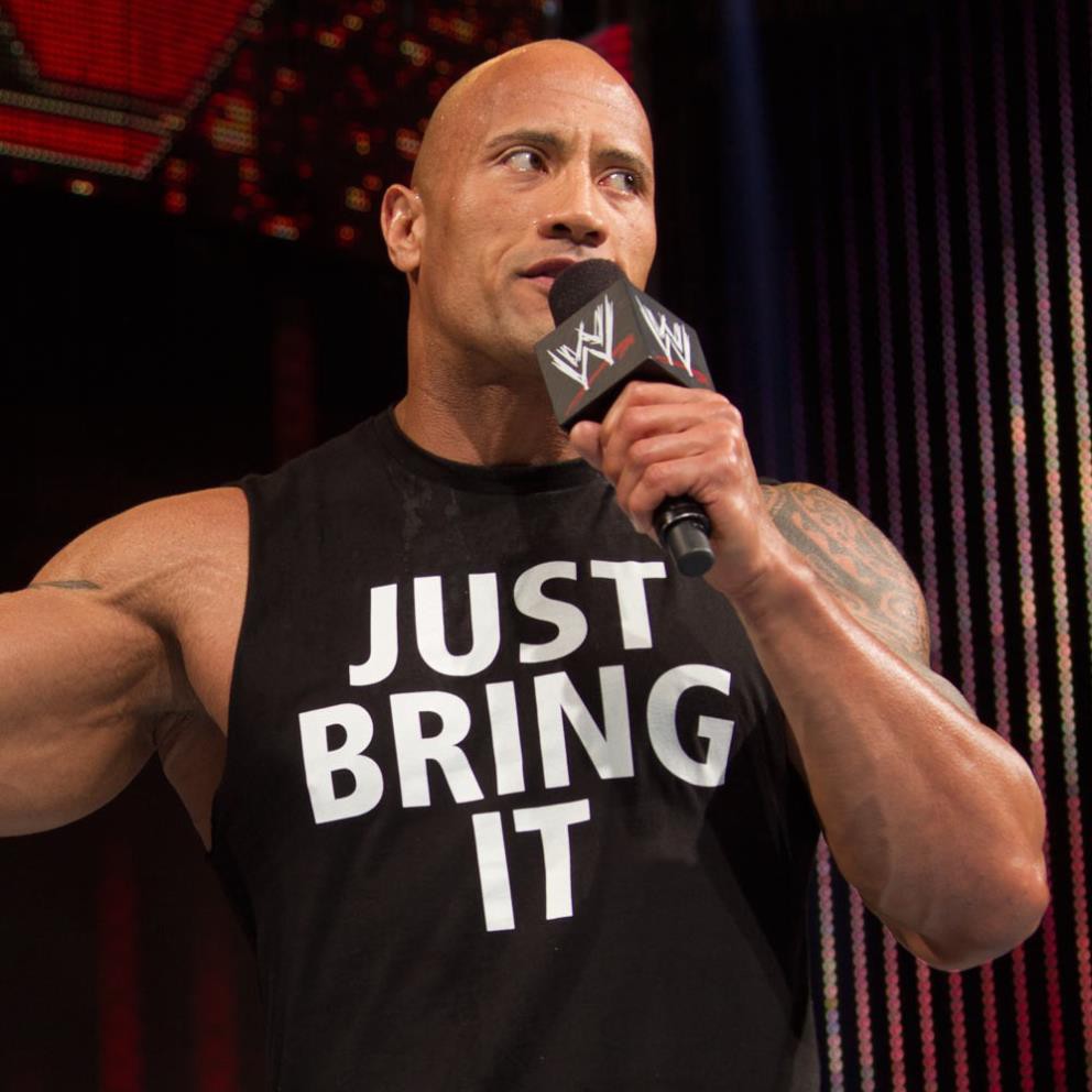 Áo Thun WWE The Rock "Just Bring It"