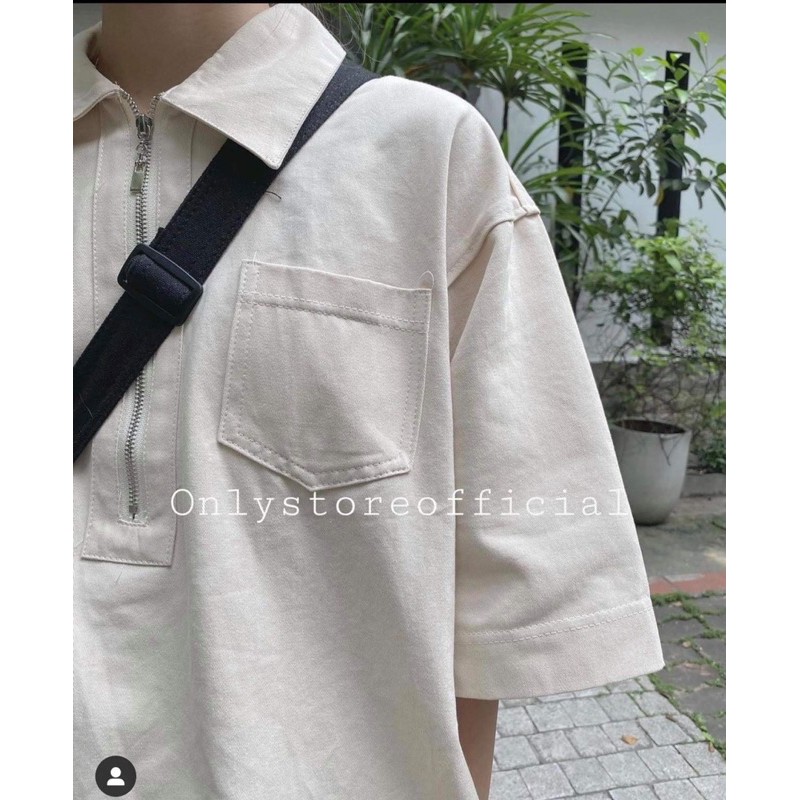 Váy Polo Cổ Khóa Bánh Bèo Váy Polo Nữ Kaki Hot Hit