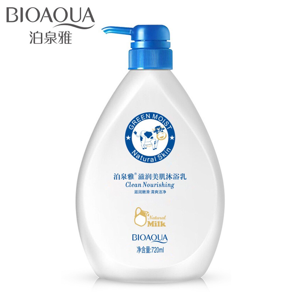 Sữa tắm nuôi dưỡng làm sạch dưỡng ẩm trắng da Bioaqua | BigBuy360 - bigbuy360.vn