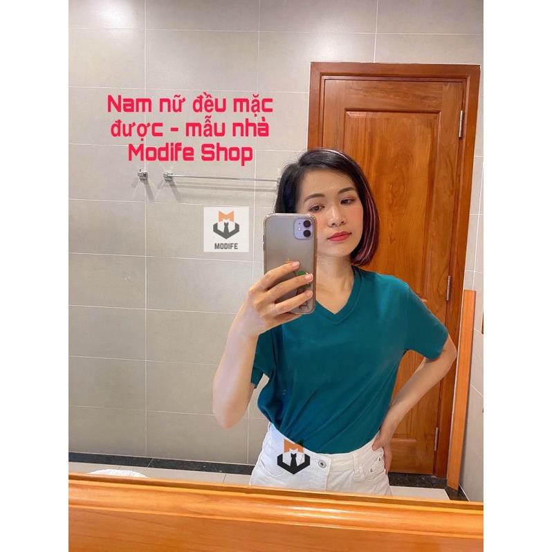 Áo Thun trơn Nam/ Nữ basic cổ tim nhiều màu vải Cotton co giãn GAP - Modife Shop