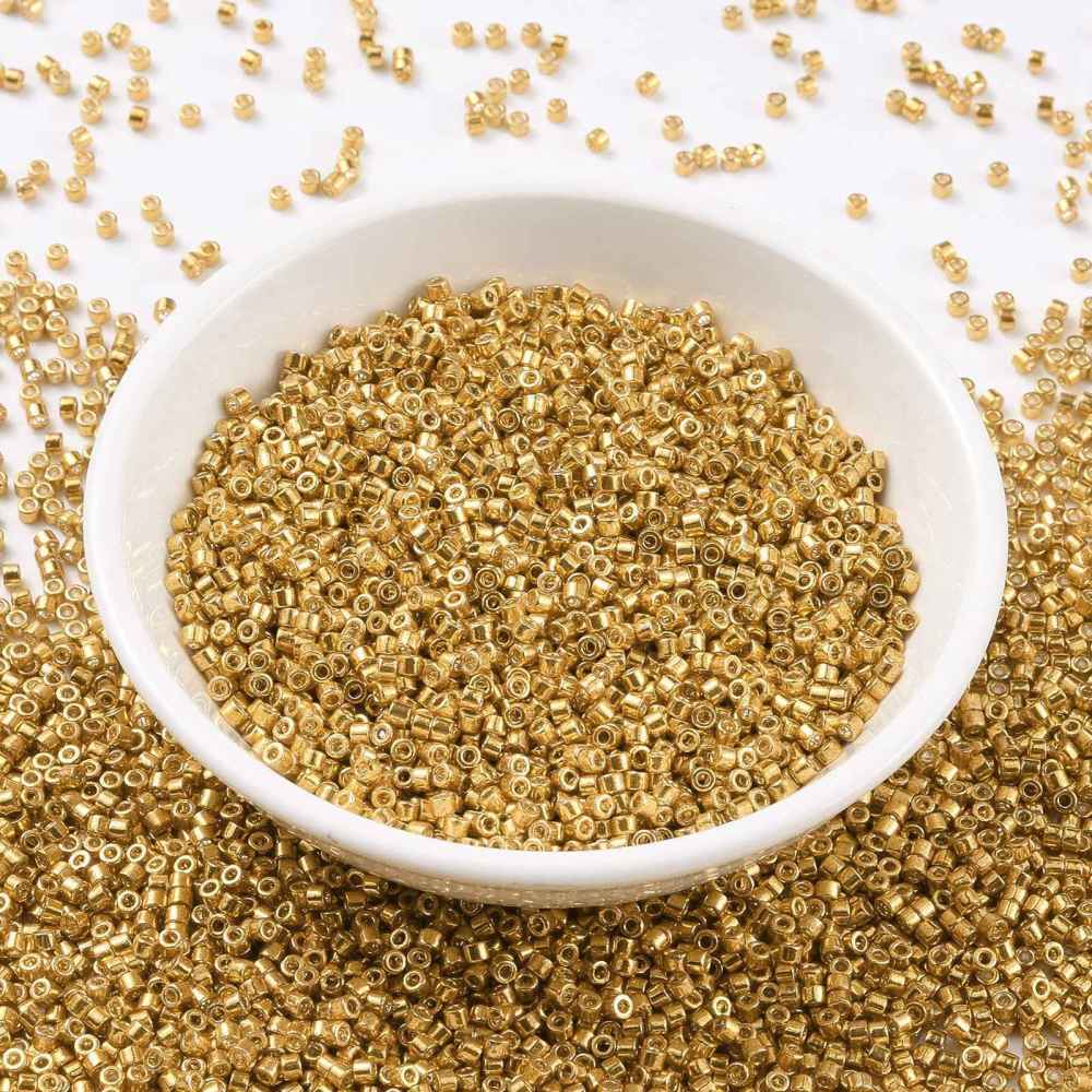 10g Hạt Giống Đồng Phục Màu Vàng Kim Cỡ 2x1.5mm Lỗ 0.8mm