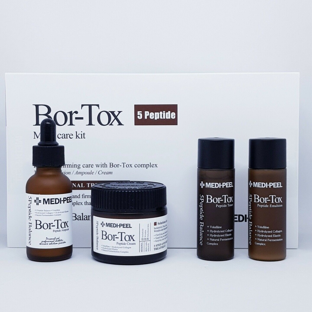 Sét Dưỡng Da Medi - Peel Bor Tox Multi Care Kit Căng Bóng Da Chống Lão Hóa 4 Món - Hàn Quốc BONGSHOPAUTHENTIC