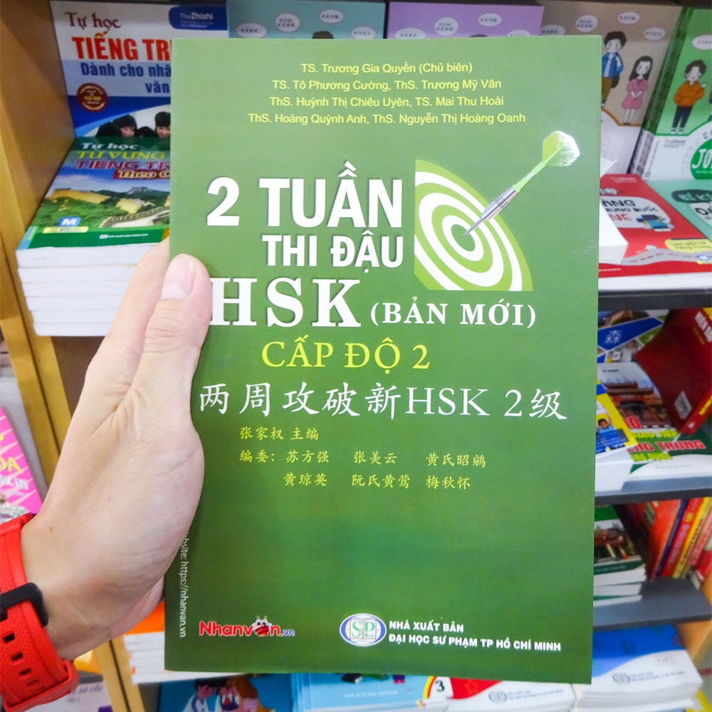 Sách - 2 Tuần Thi Đậu HSK2 Cấp Độ 2 - Sách luyện thi tiếng Hoa độc quyền Nhân Văn