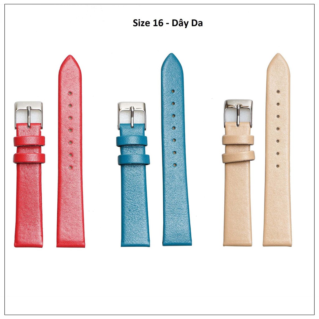 Dây da đồng hồ JULIUS Size 16