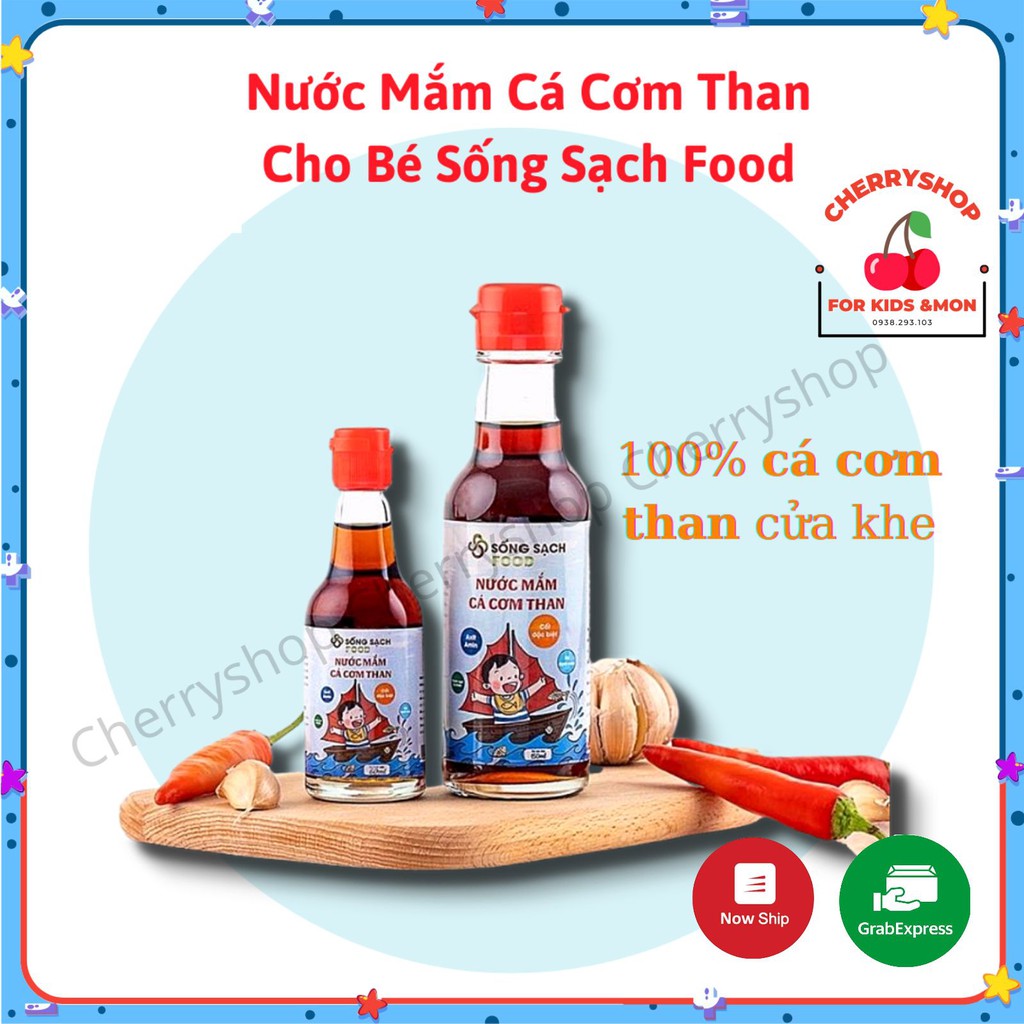 Nước Mắm Cá Cơm Than Sống Sạch Food 60ml và 150ml Cho Bé - Việt Nam