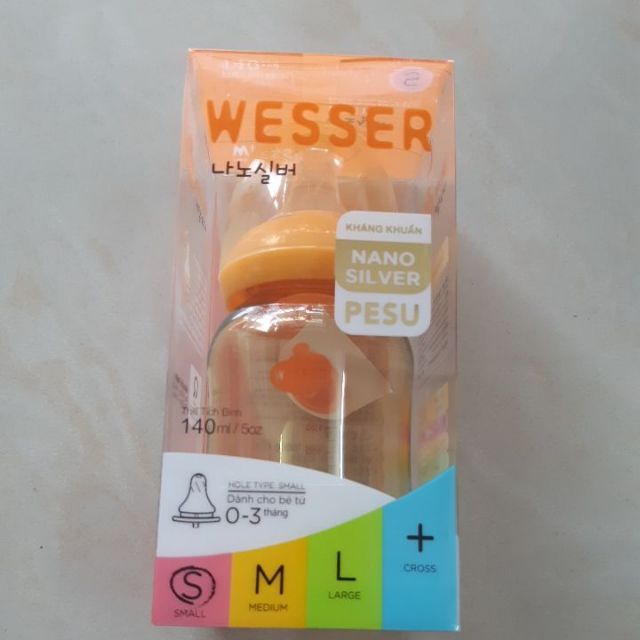 Bình sữa Wesser PeSu 140ml