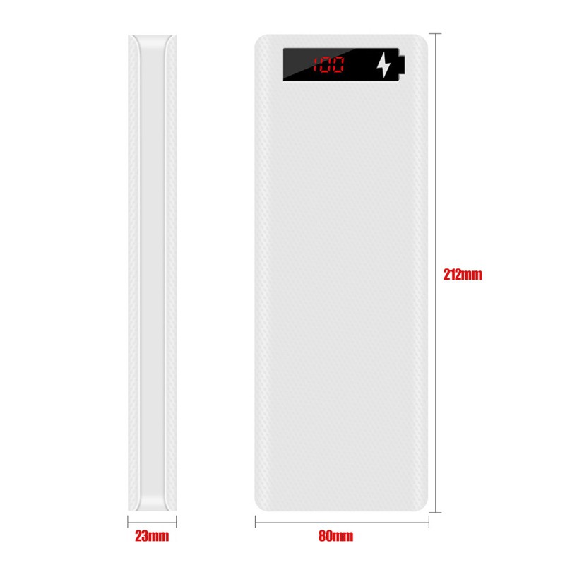 Hộp Pin Dự Phòng Tự Lắp Ráp Zax L10 Lcd 10x18650
