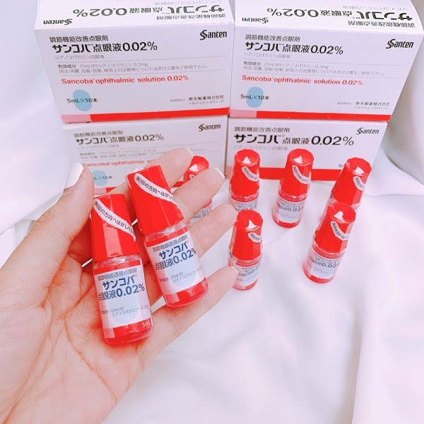 Nước Nhỏ Mắt Tăng Cường Thị Lực Cho Người Cận Sancoba Nhật Bản 5 ml