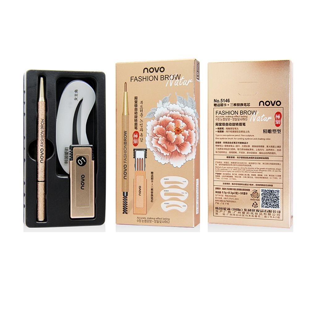 Bút Kẻ Lông Mày NOVO 4 Màu Tự Nhiên Tùy Chọn