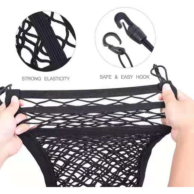 Túi Lưới Đựng Khăn Giấy Gắn Ghế Xe Hơi Tiện Lợi