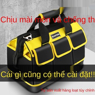 Chống mài mòn Túi đựng dụng cụ đa năng vải thấm nước bền xách tay thợ điện đáy nhựa