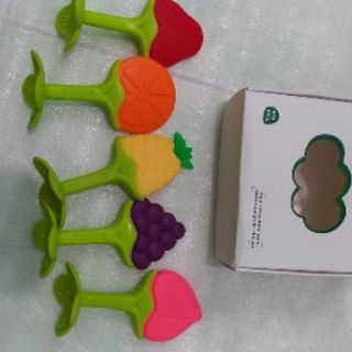 ĐỒ CHƠI GẶM NƯỚU SILICON  HOA QUẢ CHO BÉ